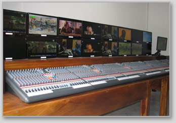 Africa television control room