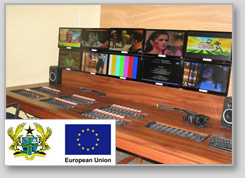 TV control room Ghana